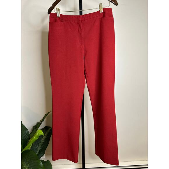 New York & Co Red City Stretch Dress Pant-Size 8 - Picture 1 of 4